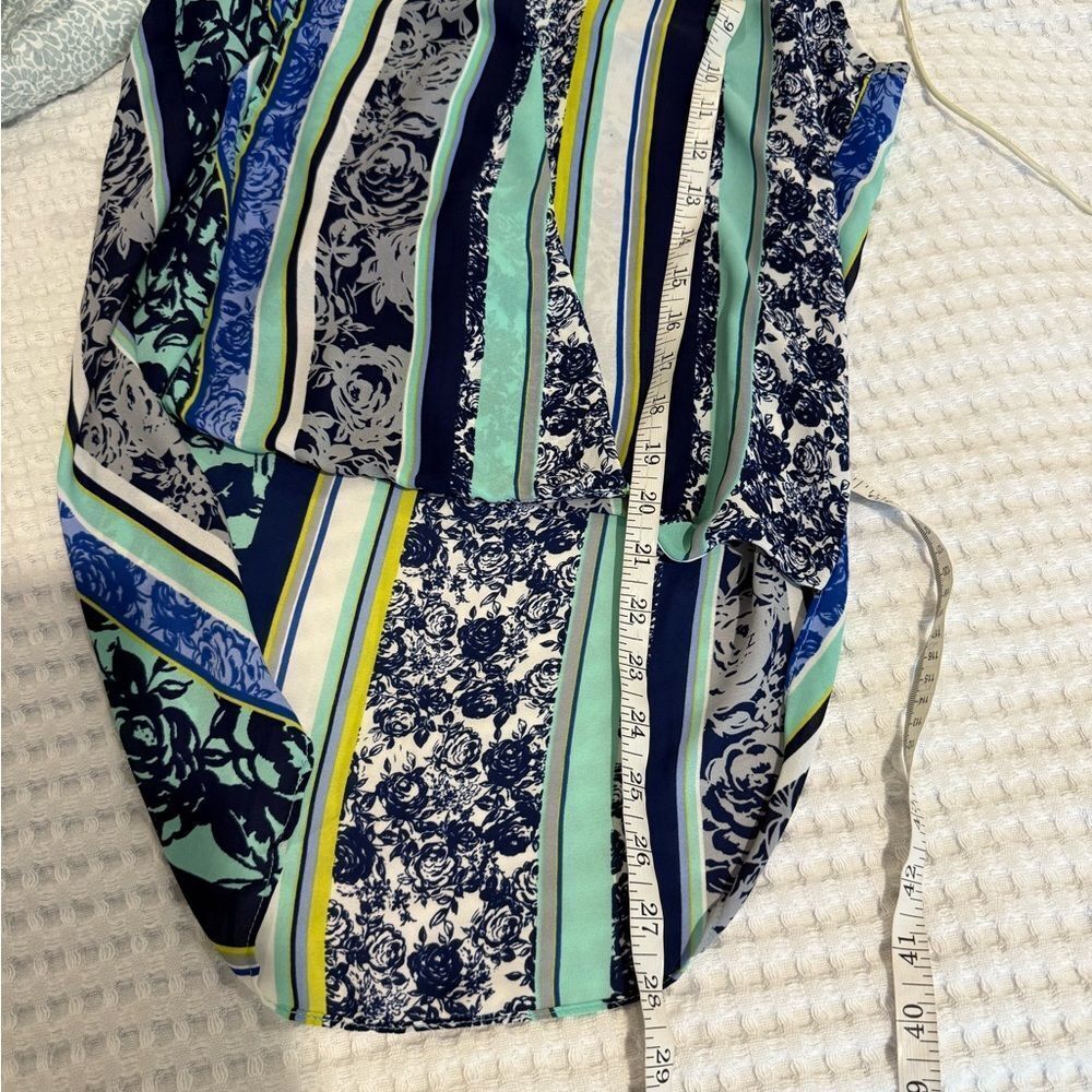 New Three Eighty Two Striped Floral Sleeveless Top - Picture 6 of 6